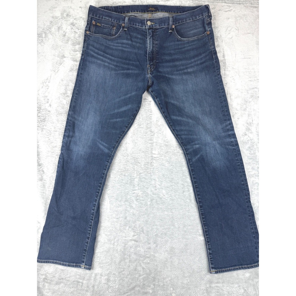 Polo Ralph Lauren 40/32 Varick Slim Straight Jeans Mens Blue Stretch‎ casual